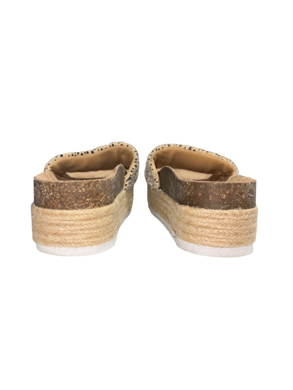 Dirty Laundry Pippa Platform Espadrille Sandals In Fuzzy Cheetah Print Size 8 - Picture 9 of 11